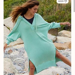 Free People Spur of the Moment Solid Hoodie